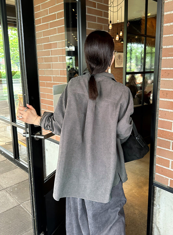 カフスデザインオーバーサイズシャツ【by SON】