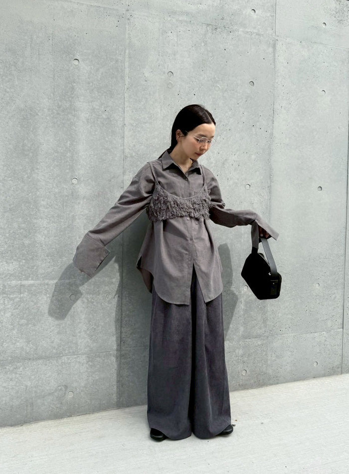 カフスデザインオーバーサイズシャツ【by SON】 – SELECT MOCA