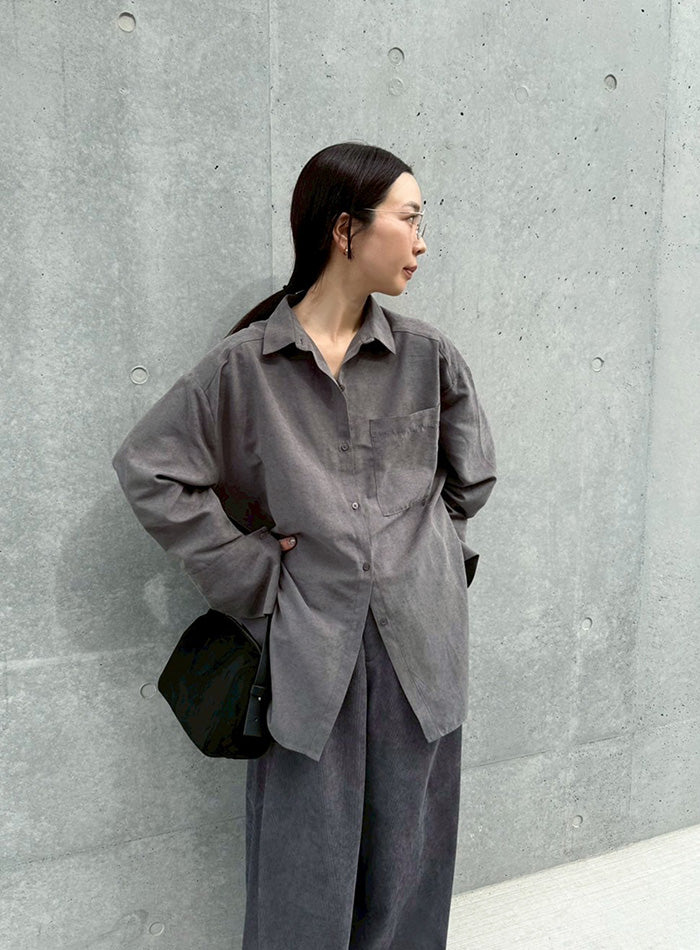 カフスデザインオーバーサイズシャツ【by SON】 – SELECT MOCA