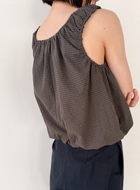 サッカーチェックバルーンタンクトップ【by SON】