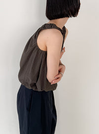 サッカーチェックバルーンタンクトップ【by SON】