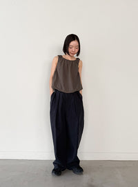 サッカーチェックバルーンタンクトップ【by SON】