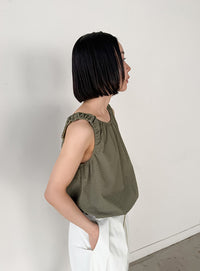 サッカーチェックバルーンタンクトップ【by SON】