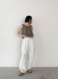 サッカーチェックバルーンタンクトップ【by SON】