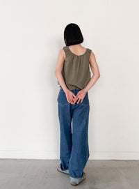 サッカーチェックバルーンタンクトップ【by SON】