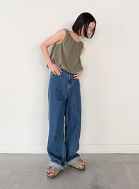 サッカーチェックバルーンタンクトップ【by SON】