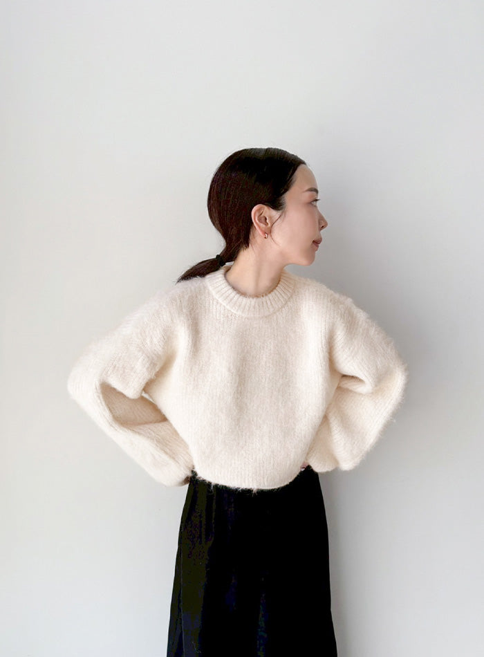 ヘアリーショートニット【by SON】