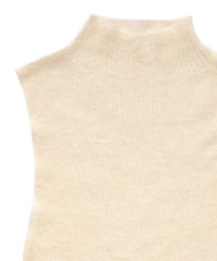 ハイネックシアーノースリーブロングニット【by SON】