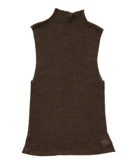 ハイネックシアーノースリーブロングニット【by SON】