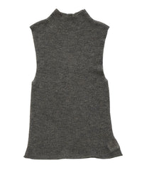 ハイネックシアーノースリーブロングニット【by SON】