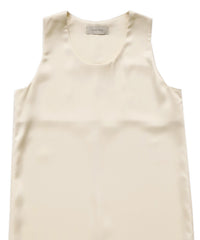 ラウンドネックサテンロングワンピース【セットアップ対応】【by SON】