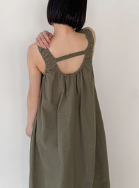 サッカーチェックバルーンワンピース【by SON】