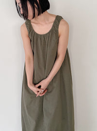 サッカーチェックバルーンワンピース【by SON】