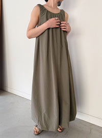 サッカーチェックバルーンワンピース【by SON】