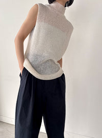 コットンブレンドカーブワイドパンツ【by SON】