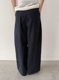 コットンブレンドカーブワイドパンツ【by SON】