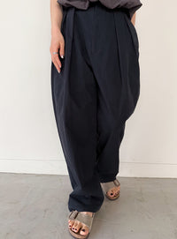 コットンブレンドカーブワイドパンツ【by SON】