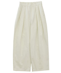 コットンブレンドカーブワイドパンツ【by SON】