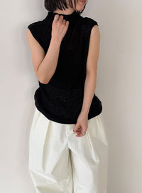 コットンブレンドカーブワイドパンツ【by SON】