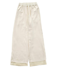 フラワーエンブロイダリーシアーワイドパンツ【セットアップ対応】【by SON】