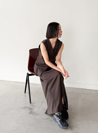 フロントタックIラインロングスカート【セットアップ対応】【by SON】