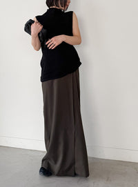 フロントタックIラインロングスカート【セットアップ対応】【by SON】