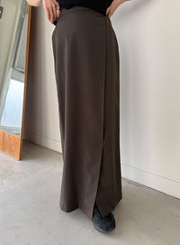 フロントタックIラインロングスカート【セットアップ対応】【by SON】