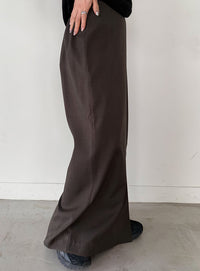 フロントタックIラインロングスカート【セットアップ対応】【by SON】