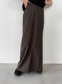 フロントタックIラインロングスカート【セットアップ対応】【by SON】