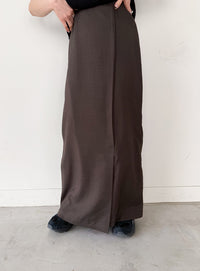 フロントタックIラインロングスカート【セットアップ対応】【by SON】