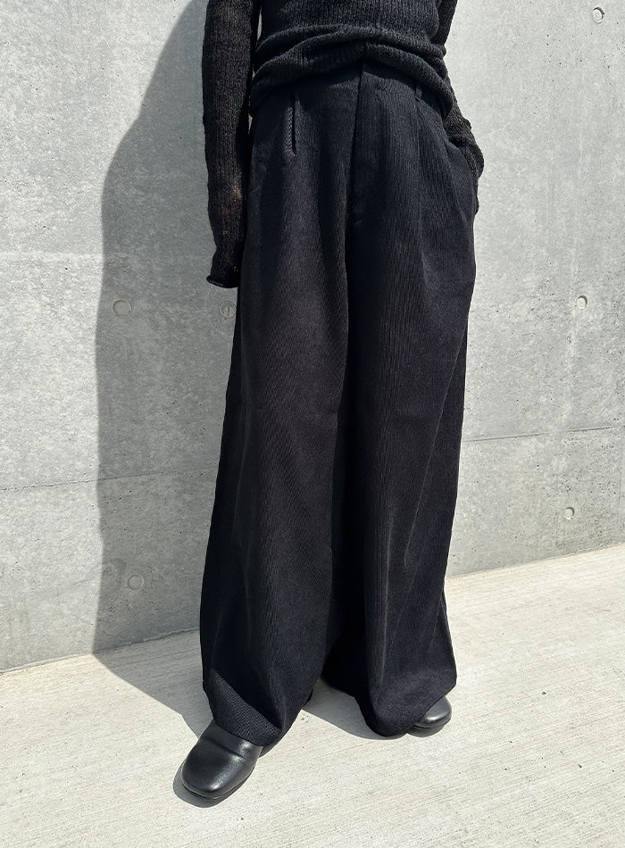 コーデュロイワイドストレートスラックス【by SON】 – SELECT MOCA
