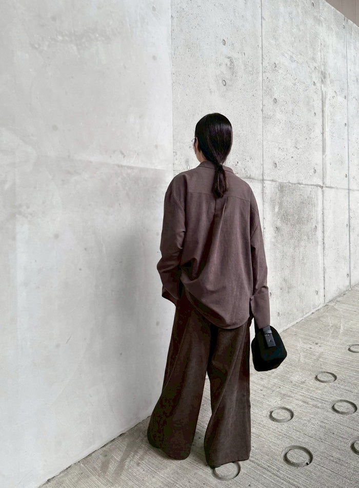 コーデュロイワイドストレートスラックス【by SON】 – SELECT MOCA