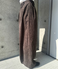 コーデュロイワイドストレートスラックス【by SON】