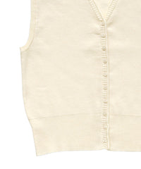 コンパクトVネックニットベスト