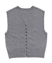 コンパクトVネックニットベスト