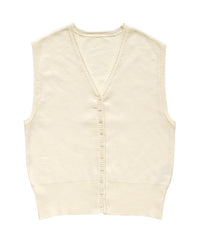 コンパクトVネックニットベスト