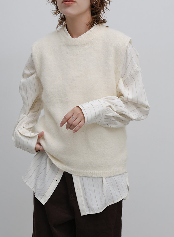 モヘア起毛ニットベスト – SELECT MOCA