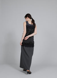 【Et】Lace Satin Camisole
