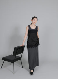 【Et】Lace Satin Camisole