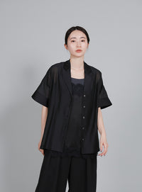 【Et】Lace Satin Camisole
