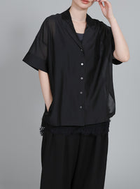 【Et】Lace Satin Camisole