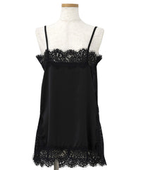 【Et】Lace Satin Camisole