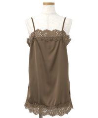 【Et】Lace Satin Camisole