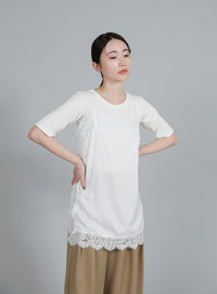 【Et】Lace Satin Camisole