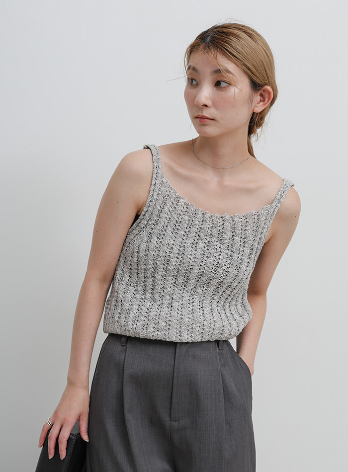 ミックス編みサマーニットキャミソール – SELECT MOCA