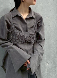 フリンジニットビスチェ【by SON】