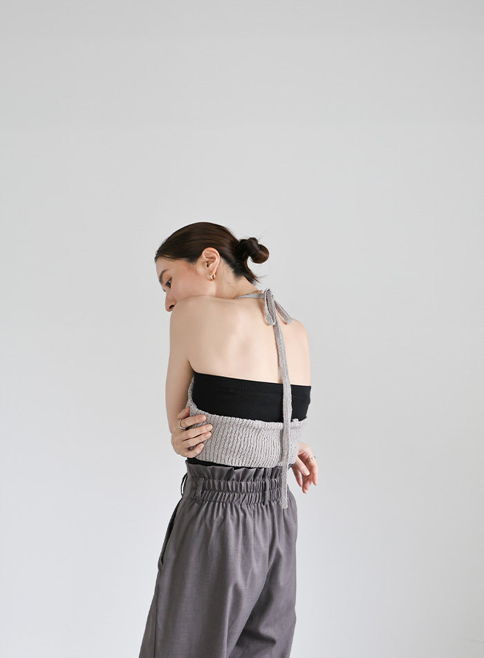 【お値下げ中】新品　ミースロエ　メッシュニットビスチェ MIESROHE（ミースロエ）の「ﾒｯｼｭﾆｯﾄﾋﾞｽﾁｪ（ニット/セーター）」 - WEAR