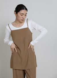 サイドスリットチュニックキャミソール