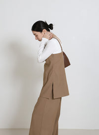 サイドスリットチュニックキャミソール