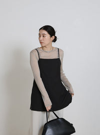 サイドスリットチュニックキャミソール